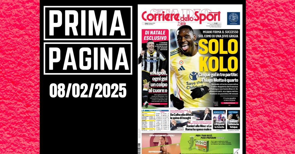 Prima pagina Corriere dello Sport: i problemi dell’Inter la vittoria della Juve