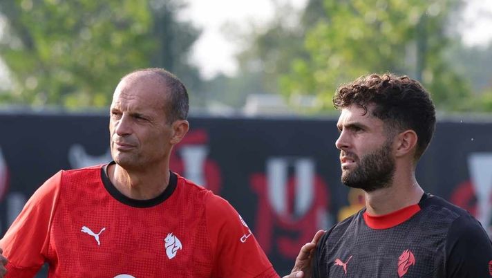 Lazio-Milan, Allegri: 'Pulisic deve fare gol, ma fisicamente sta meglio'