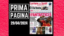 Prima pagina Corriere dello Sport: “Ammucchiata Champions”