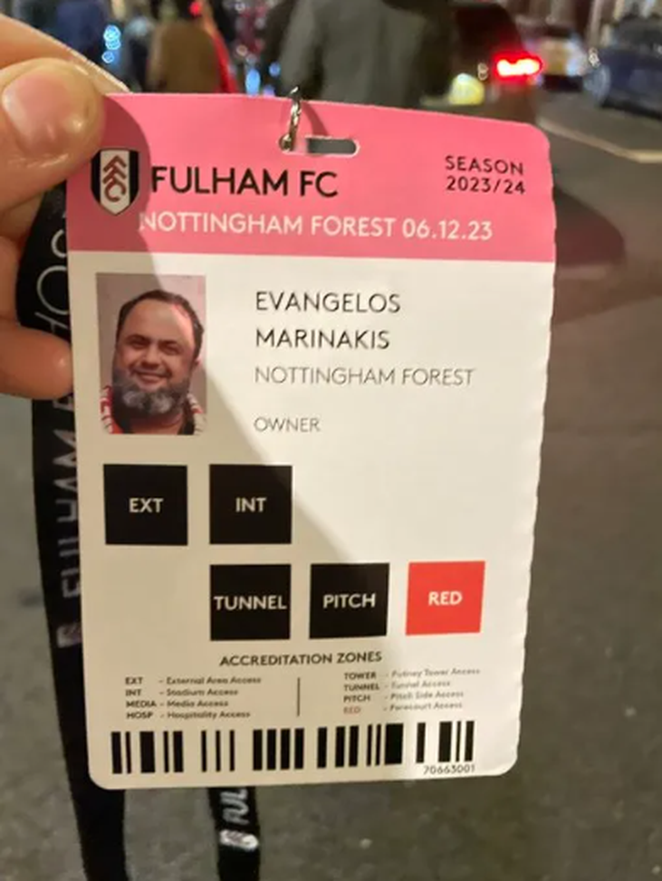 Nottingham, il proprietario Marinakis lascia lo stadio e getta il suo pass tra i cespugli- immagine 4