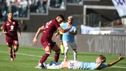 Serie A, Lazio-Torino 3-3: partita infinita, due gol nel recupero. Parma-Lecce 0-1