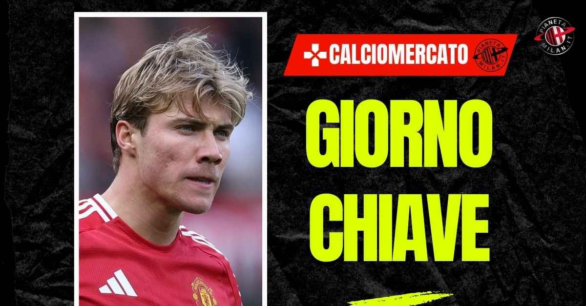 calciomercato milan schira domani incontro tra united e hojlund