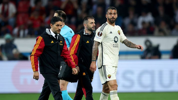 Bayer-Roma, infortunio per Spinazzola ma i tedeschi non si fermano: scoppia una rissa - immagine 1