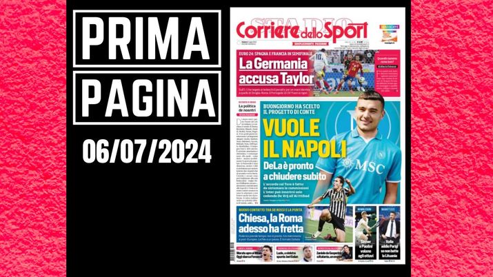 Prima pagina Corriere dello Sport: calciomercato, Morata apre al Milan