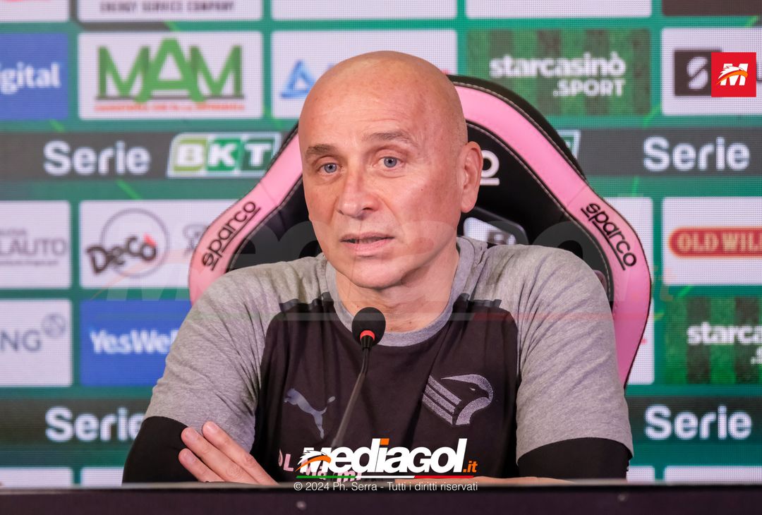 FOTO PALERMO, verso il Como: Corini in sala stampa (GALLERY) - immagine 4