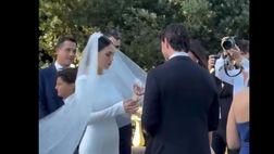 VIDEO / Cecilia Rodriguez e Ignazio Moser sposi: il momento dello scambio delle fedi