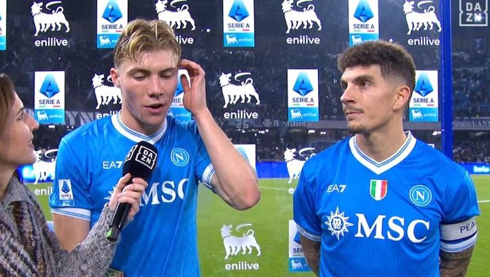 DAZN Napoli-Juve, Hojlund: “Mia doppietta merito di tutti”. Di Lorenzo: “Momento difficile ma…” - immagine 1
