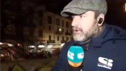 VIDEO Palmeri costretto ad interrompere la diretta per disordini ai Navigli di Milano