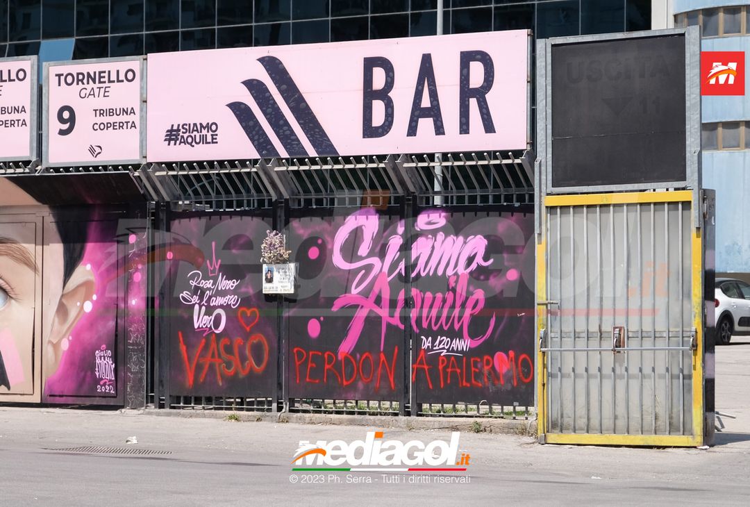 FOTO, “Vasco perdona Palermo” imbrattati i graffiti del ‘Renzo Barbera’ (GALLERY) - immagine 5