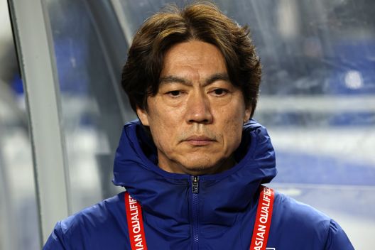 SUWON, COREA DEL SUD - 25 MARZO: Il commissario tecnico della Corea del Sud, Hong Myung Bo. (Foto di Han Myung-Gu/Getty Images) Corea del Sud al Mondiale, ma il CT viene fischiato. Kang-in Lee: “Critiche che ci colpiscono”- immagine 3