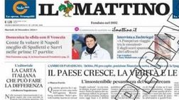 PRIMA PAGINA IL MATTINO OGGI: “Conte fa volare il Napoli, meglio di Spalletti e Sarri nelle prime 17 partite”