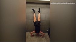 Ex Milan – Ibrahimovic, esercizio acrobatico su ‘Instagram’ | VIDEO