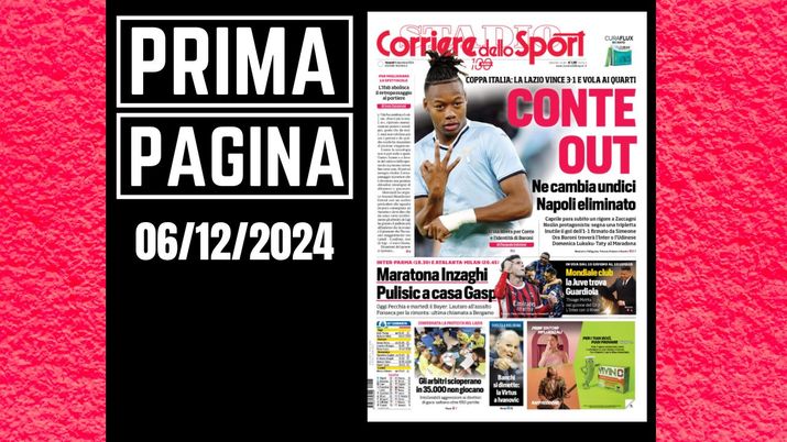 Prima pagina Corriere dello Sport: Atalanta-Milan, Pulisic a casa di Gasperini