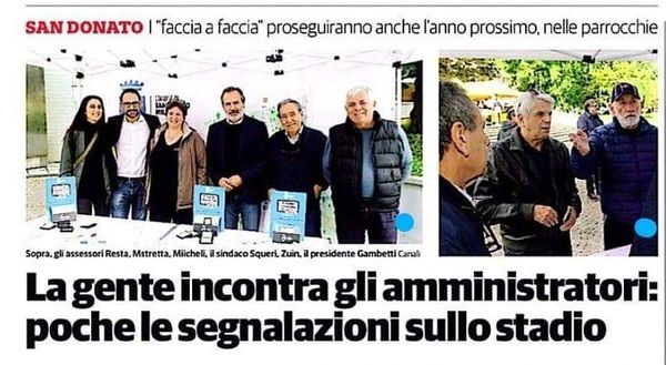 San Donato, insieme ai cittadini sotto il Comune: nuovo stadio, nessuna lamentela- immagine 2