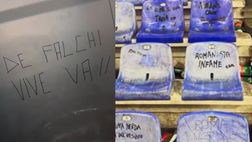 Vergogna Milan, scritte indegne su De Falchi. Curva Sud vandalizzata – FOTO