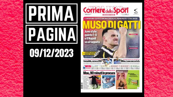 Prima pagina Corriere dello Sport: 'Muso di Gatti'