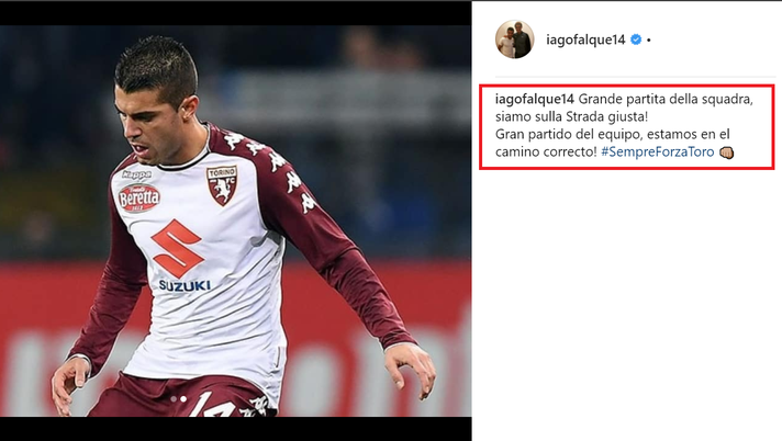 Sampdoria-Torino, i giocatori sui social: “Siamo sulla strada giusta”- immagine 1