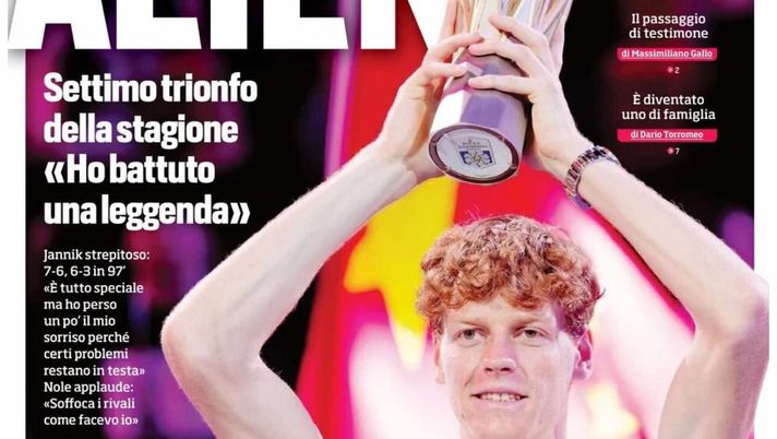 PRIMA PAGINA CORRIERE DELLO SPORT OGGI: “Alien, settimo trionfo della stagione” prima pagina corriere dello sport oggi