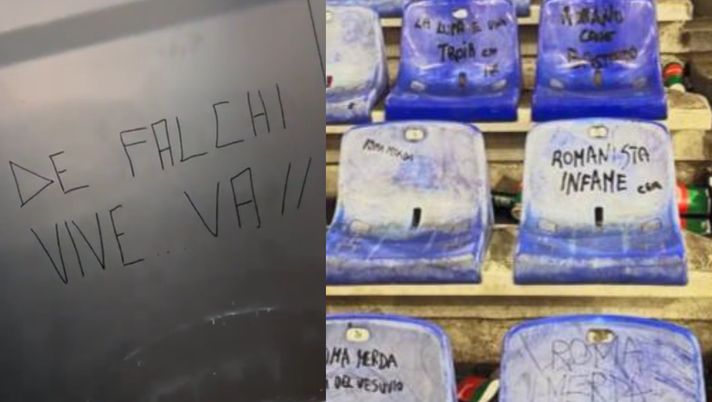 Vergogna Milan, scritte indegne su De Falchi. Curva Sud vandalizzata – FOTO Vergogna Milan, scritte indegne su De Falchi. Curva Sud vandalizzata – FOTO - immagine 1