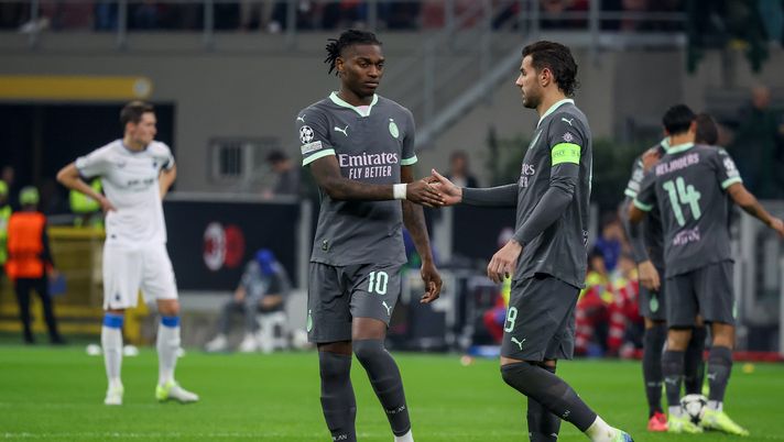 sostituzione Rafael Leao AC Milan Milan-Bruges 3-1 Champions League 2024-2025