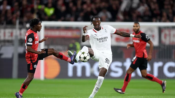 Tammy Abraham AC Milan Bayer Leverkusen-Milan 1-0 Champions League 2024-2025