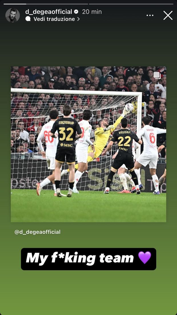 FOTO – De Gea non si trattiene sui social: “La mia fo**uta squadra!”- immagine 2