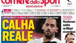 LA PRIMA PAGINA DEL CORRIERE DELLO SPORT: “Napoli, che cuore. Mazzarri ritrova la vittoria”