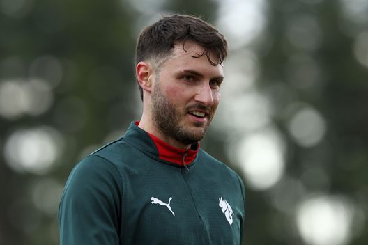 CAIRATE, ITALY - MARCH 25: Santiago Gimenez of AC Milan looks on during an AC Milan Training Session at Milanello on March 25, 2026 in Cairate, Italy. (Photo by Giuseppe Cottini/AC Milan via Getty Images) gimenez