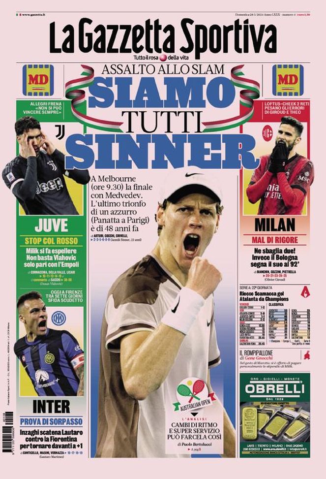 Gazzetta Dello Sport Originale Du 15 Janvier 1962 : Milan-Udinese 1-0, Ghezzi, Fiorentina - Occasion