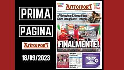 Prima pagina Tuttosport: “Vlahovic e Chiesa, sono loro gli anti-Inter”