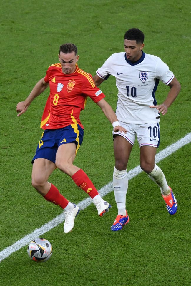 Fabian Ruiz nella finale di EURO 2024 contro l'Inghilterra. (Photo by Justin Setterfield/Getty Images) Spagna, talismano Fabián Ruiz: zero sconfitte con l'ex Napoli in campo