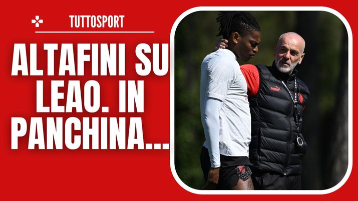 Stefano Pioli e Rafael Leao allenamento Milanello AC Milan News
