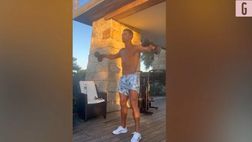 VIDEO / Alzate laterali e sudore: Cristiano Ronaldo si allena così