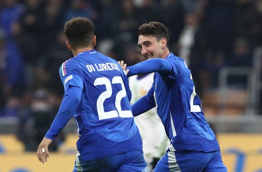 Cambiaso sigla il gol dell'1-2 in Italia-Francia