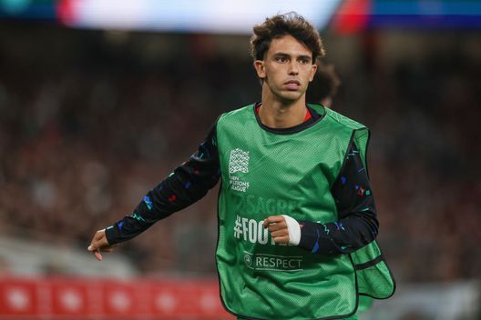 LISBON, PORTUGAL - SEPTEMBER 8: Joao Felix of Portugal does warm up exercises during the UEFA Nations League 2024/25 League A Group A1 match between Portugal and Scotland at Estadio da Luz on September 8, 2024 in Lisbon, Portugal. (Photo by Carlos Rodrigues/Getty Images)  joao-felix-mondiale-portogallo-dichiarazioni-milan-chelsea-benfica-miami-summit-nazionale