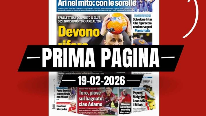 Prima pagina Tuttosport: 'Papera Maignan. Leao salva il Milan'