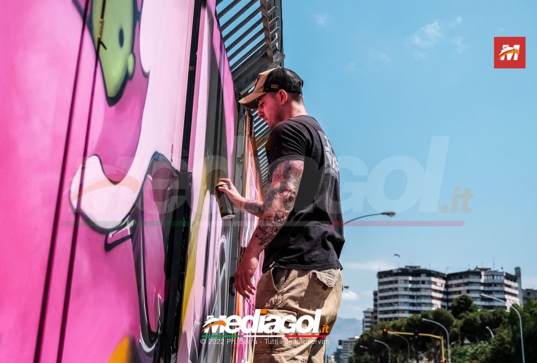 FOTO: I nuovi murales dello stadio ‘Renzo Barbera’ di Palermo (Gallery) - immagine 33