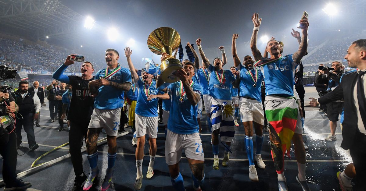 Scudetto Napoli – Gadget De Soutien, Décoration Pour La Maison (Made In Italy)