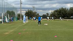 Lazio-Nizza, squadra in campo: inizia la rifinitura – VIDEO
