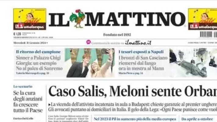 prima pagina il mattino