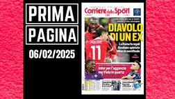 Prima pagina Corriere dello Sport: “Diavolo di un ex”