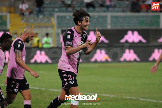 Palermo.Calcio Campionato Serie C Palermo Latina..Nella foto gol ed esultanza di Soleri Ph.Alessandro Fucarini Palermo