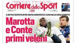 PRIMA PAGINA CORRIERE DELLO SPORT OGGI: “Marotta e Conte primi veleni”