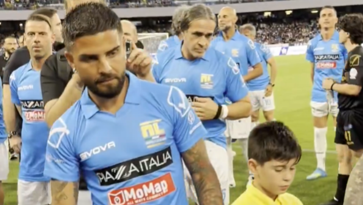 DAZN mostra il ritorno al Maradona della Napoli Legends. Spiccano Lavezzi, Mertens, Insigne e tanti altri. Napoli Legends