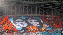 Gli ultras marsigliesi tutti per Maradona: l’opposto di Messi, il rivale da derby