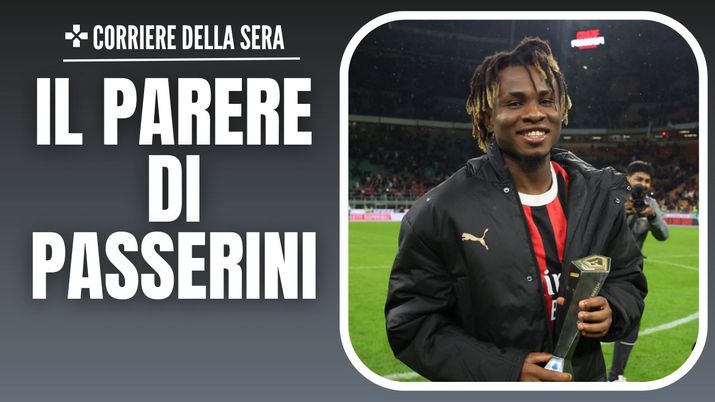 L'esultanza di Samuel Chukwueze (attaccante AC Milan) per il suo gol in Milan-Udinese 1-0 (Serie A 2024-2025) | News (Getty Images) esultanza gol Samuel Chukwueze AC Milan Milan-Udinese 1-0 Serie A 2024-2025