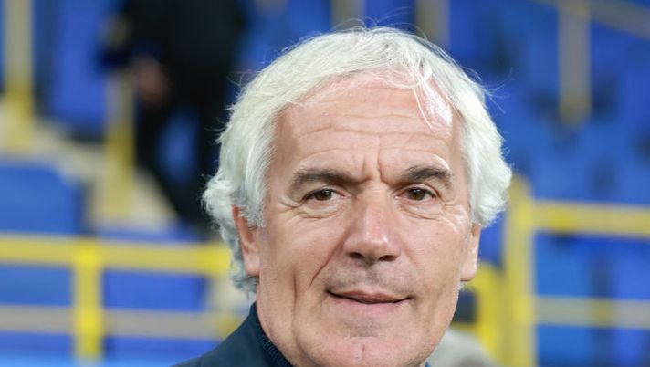 RIYADH, SAUDI ARABIA - JANUARY 06: Roberto Donadoni looks on prior to the Italian Super Cup Final between FC Internazionale and AC Milan at Kingdom Arena on January 06, 2025 in Riyadh, Saudi Arabia. (Photo by Abdullah Ahmed/Getty Images) Donadoni