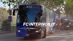 VIDEO FCIN1908 / Barcellona-Inter, lancio di bottiglie contro il pullman nerazzurro