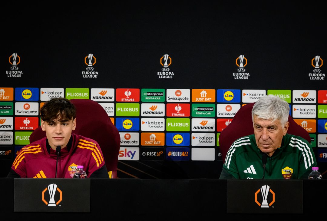 Roma-Stoccarda, la conferenza stampa di Gasperini e Pisilli – FOTO GALLERY - immagine 6