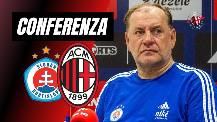 Vladimir Weiss Slovan Bratislava-Milan Champions League 2024-2025 conferenza stampa